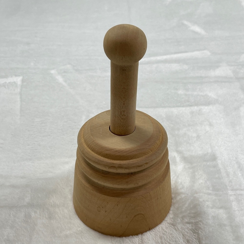 Handmade Wooden Butter Mold Pineapple Design Plunger Style Stamp Kitchen Tool